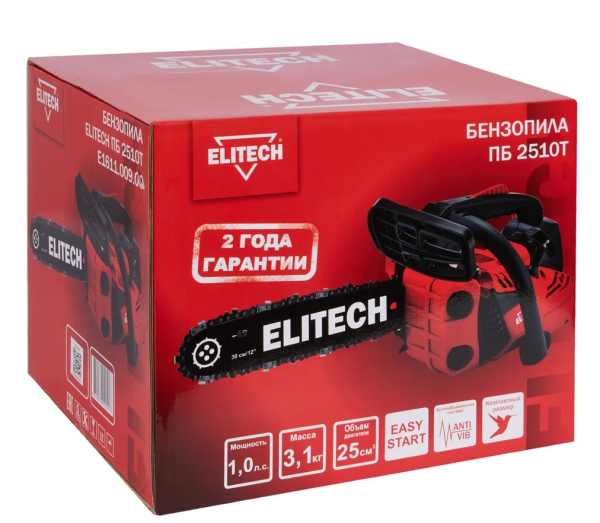 Бензопила ELITECH ПБ 2510Т (E1611.009.00)