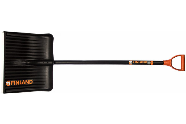 Лопата снеговая 490х490х410мм,пластик,деревянный черенок,Finland