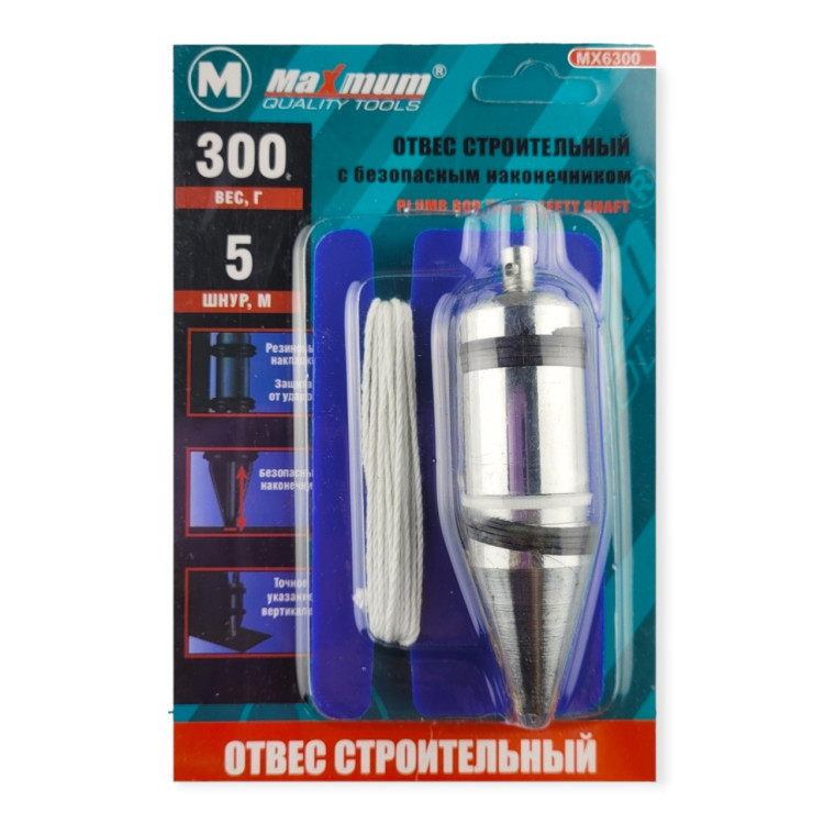 Отвес строительный 300 г (5 м)/50 шт