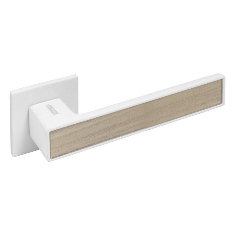 Ручка раздельная "АЛЛЮР" АРТ "ЛАНА" белый/светло-серое дерево (8611SSD)