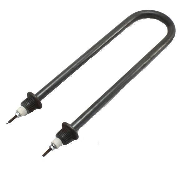 ТЭН для воды 2,0кВт углерод. сталь L=42см ф2 ширина=73мм, штуцер Ø1/2