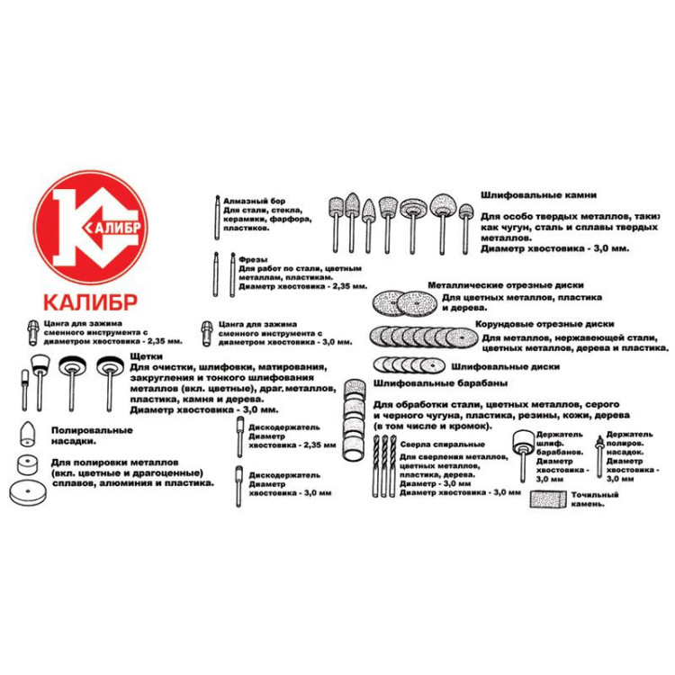 Набор для гравёра Калибр 100 предметов