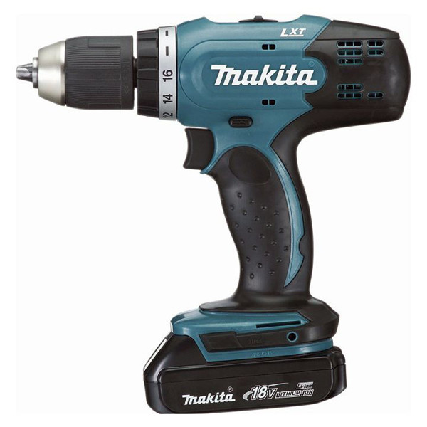 Дрель-шуруп. акк 18В/1,5Ач х2, Li-Ion, БЗП13мм 42/27Hм 0-400/1300/мин, мет. ред,подсв, кейс, 1,8кг