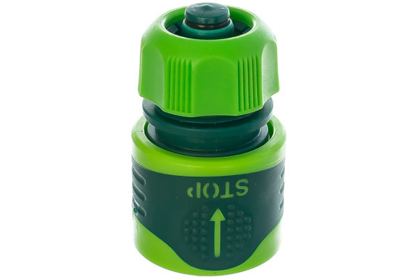 Муфта-автомат к шлангу 1/2" и 5/8" с автостопом, двухкомп. VERTO