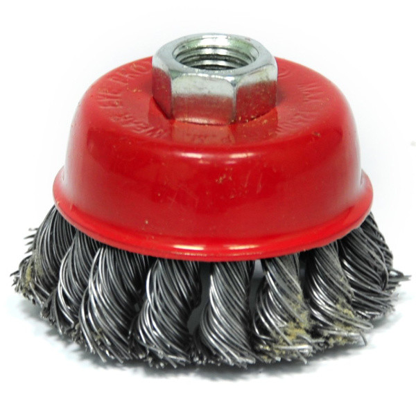 Щетка чашечная (65 мм; М14; витая 0.5 мм) для УШМ Elitech 1820.074300