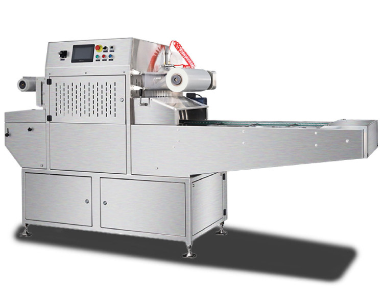 Автоматический запайщик лотков HVT-450A/4 V2 (матрица 210х148, 4 лотка за цикл, газонаполнение, вакуумный насос 100 м3/ч)