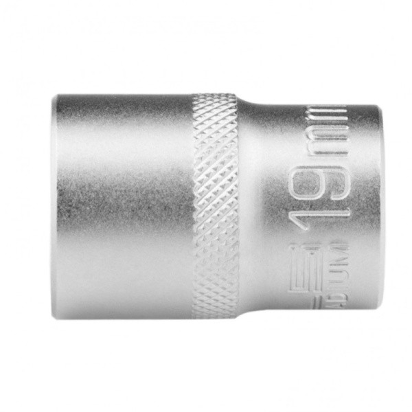 Головка 1/2" 19мм, 12-гранная, хром, CrV STELS