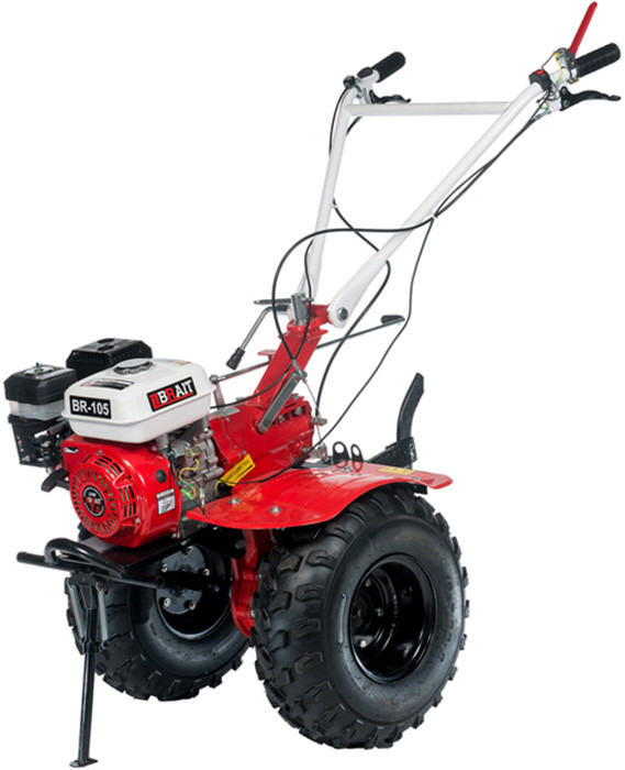 Мотоблок бензиновый BRAIT BR-105 W | 7 л.с | колеса 19*7-8 Extreme, чугунный редуктор