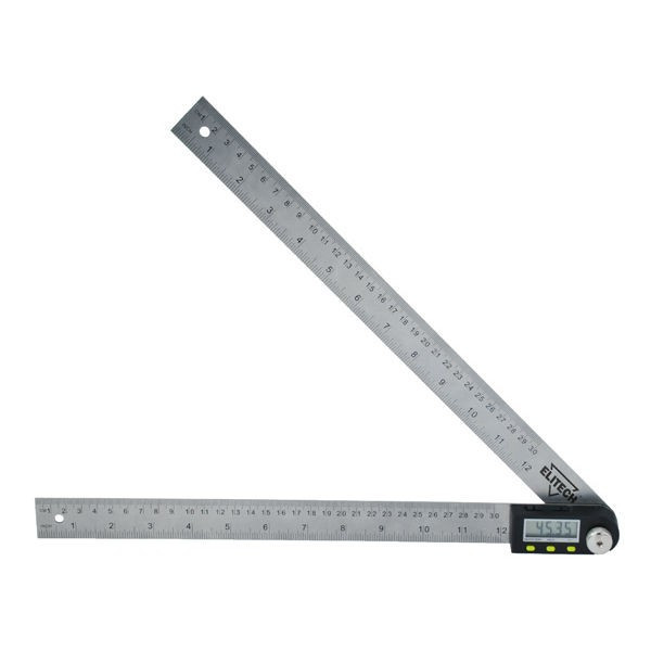 Угломер цифровой, 0-360 +/- 0,1гр, уровень +/-0,3мм/м, осн300мм