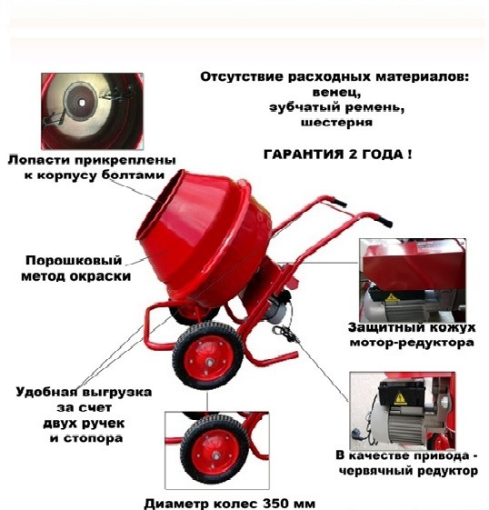Бетоносмеситель Б 160 с ч/в БЗТО венец чугун