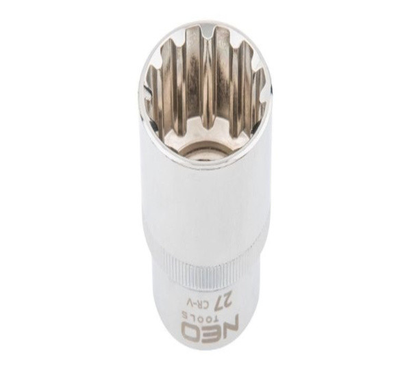 Головка 1/2" 27мм . 12 гранная. CrV Spline, NEO