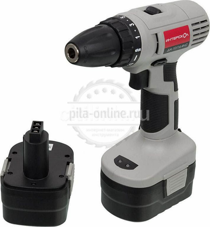 Аккумуляторная дрель-шуруповерт Интерскол ДА-10/14.4М3