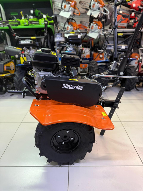 Мотоблок бензиновый SibGarden МБ 74 колеса 19*7-8 Extreme, 4вперед/2 назад, чугунный редукто