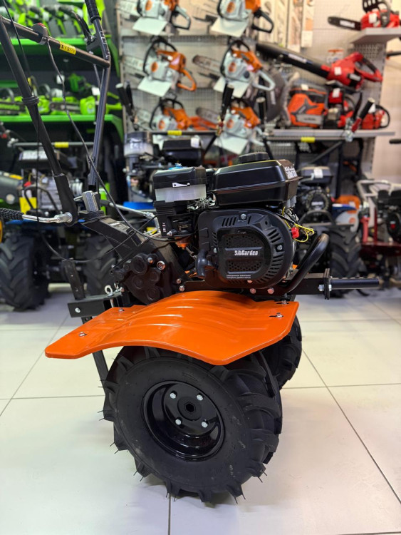 Мотоблок бензиновый SibGarden МБ 74 колеса 19*7-8 Extreme, 4вперед/2 назад, чугунный редукто