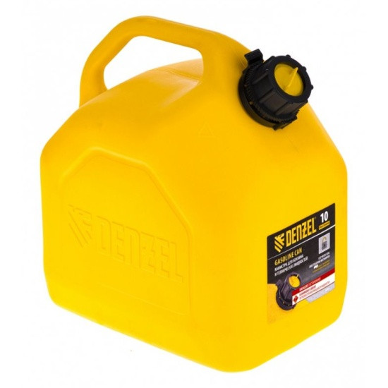 Канистра для топлива 10л пластиковая, премиум, Denzel