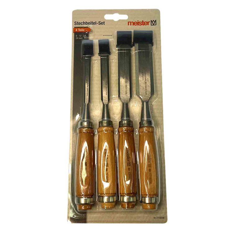 Набор стамесок 4 в 1 дер.ручка