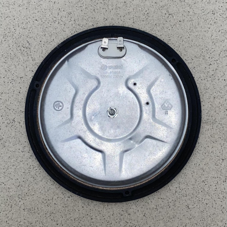 Электрическая конфорка чугунная D180-1,0квт. 2- контакта WEBO HOZ