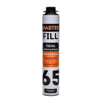 Пена монтажная проф. MasterFILL 65 ПРОТИВОПОЖАРНАЯ 850мл всесезонная (-10°С) (65л) 12