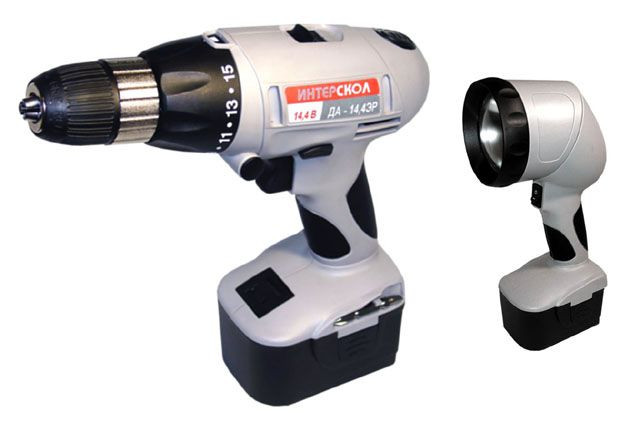 Аккумуляторная дрель-шуруповерт Интерскол ДА-14.4ЭР-Ф