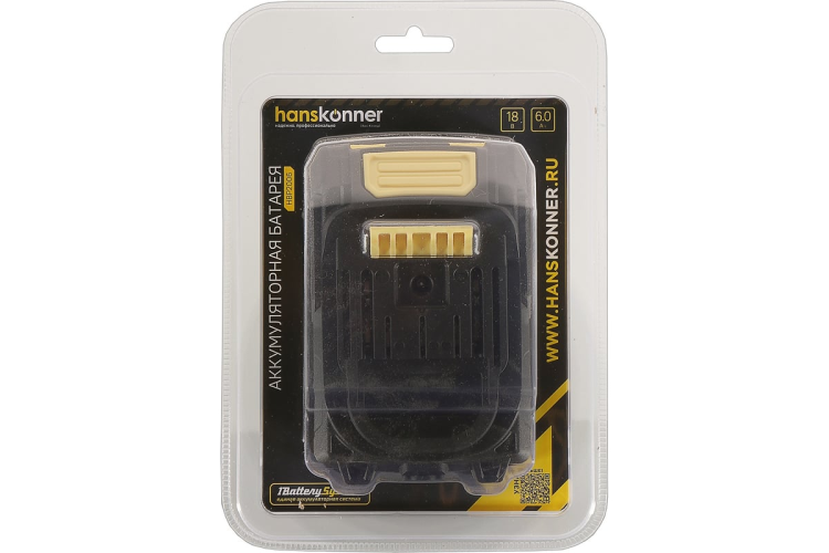 Аккумулятор Hanskonner Platinum HBP2006 18В, 6.0Ач, блистер