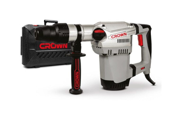 Перфоратор CROWN CT18118V BMC 1250Вт, SDS-max, 10Дж, 2-реж, 0-410об/мин, бет 40мм, 7кг