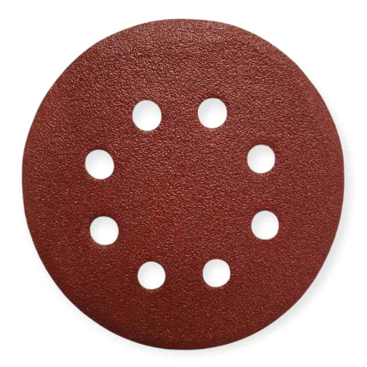 Круг шлифовальный с отверстиями 125 мм, P80 / 100 шт.