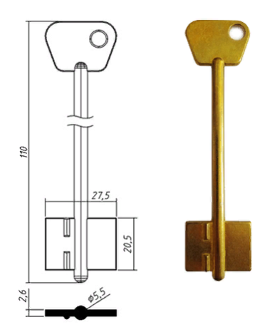Заготовка ключа Богатырь-1 Конаково
