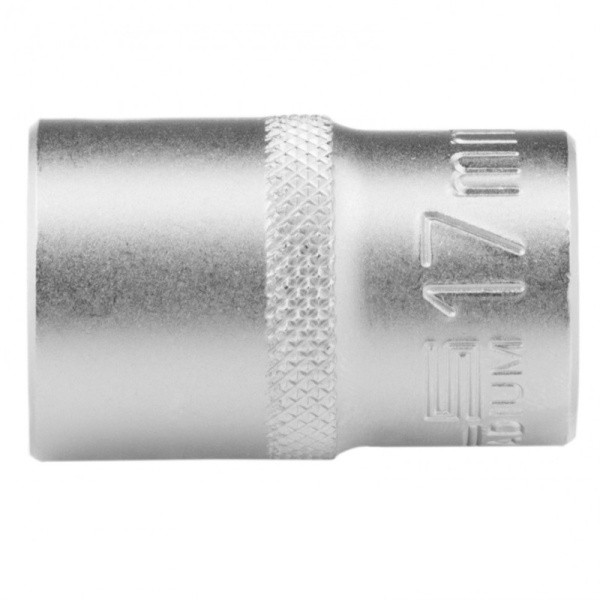 Головка 1/2" 17мм, 12-гранная, хром, CrV STELS