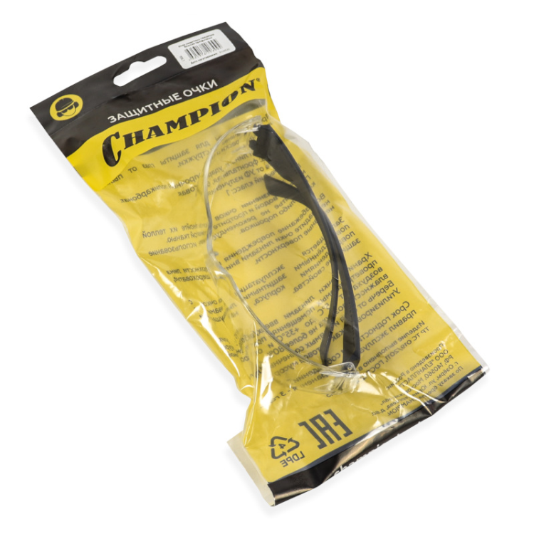 Очки защитные CHAMPION C1036 Классик прозрачные