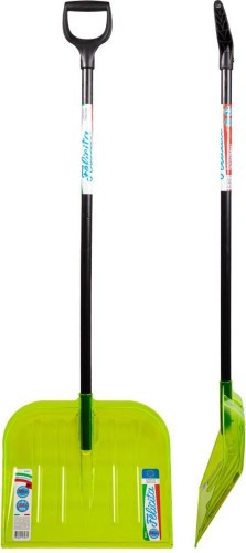 Лопата снеговая 475*400*1510мм, поликарбонат, деревянный черенок 38мм