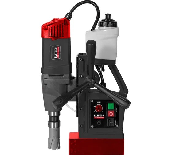 Дрель магнитная Elitech MCD 1850E (E2010.004.01) HD 1750Вт, 100-580/мин, 15600Н, B19, 11кг, магнитная