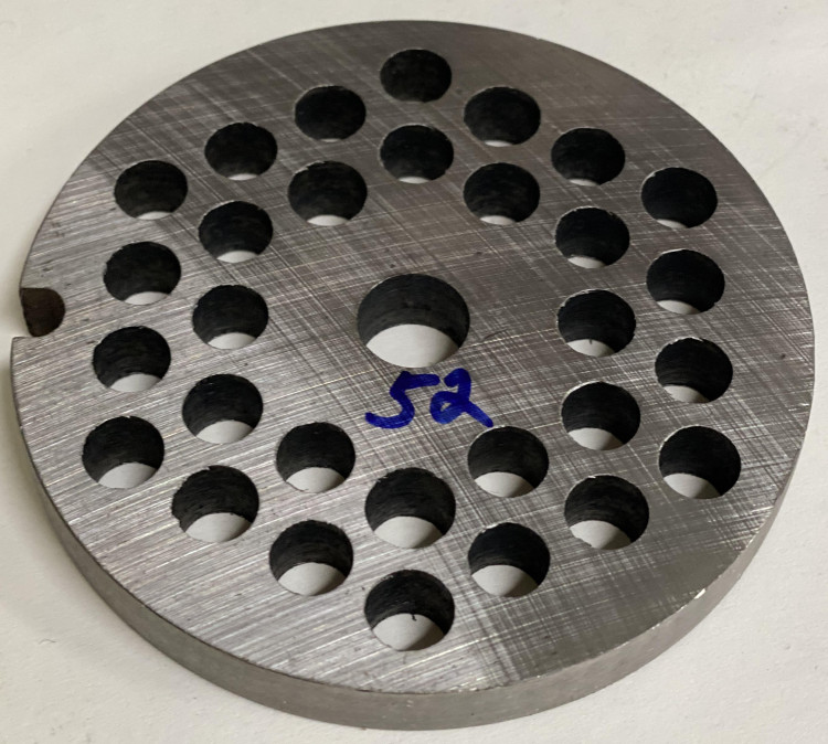 Решётка к электромясорубке D=81/вн.11мм (отверстия 7,5мм толщина 9,5мм) MRZ052