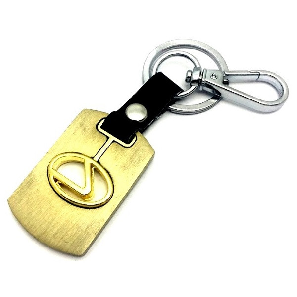 Брелок на ключи "LEXUS" карабин (золото)