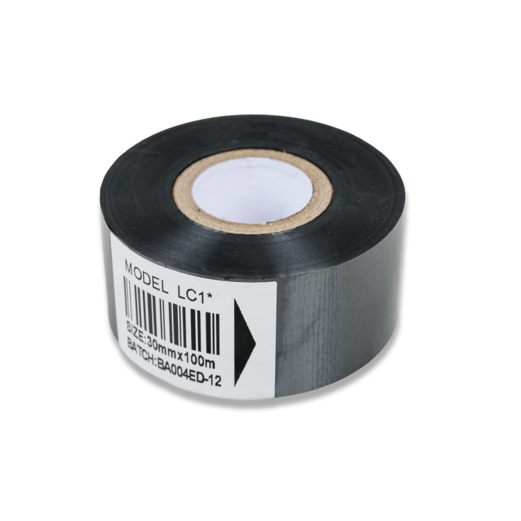 Термолента 30мм*122м (черная, Chineese type) LC1