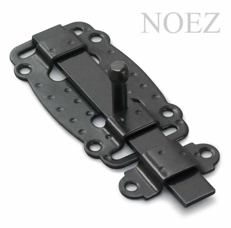 Задвижка дверная НОЭЗ ЗД-100-Пл-S черный матовый (14)