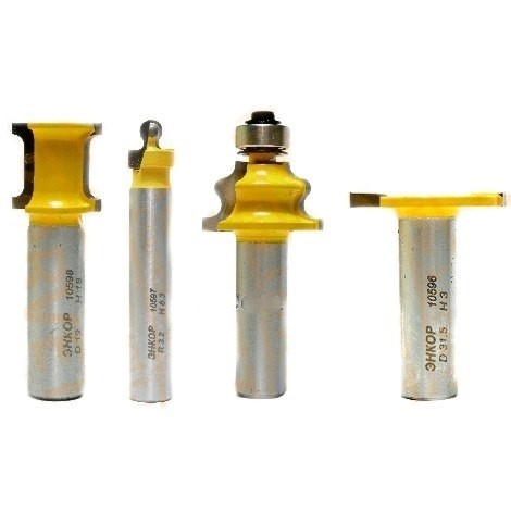 Набор фрез для изг. шарнирного соединения 4 шт, хв.12мм