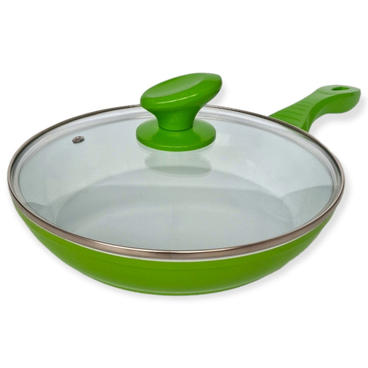 Сковорода 24 см зел.
