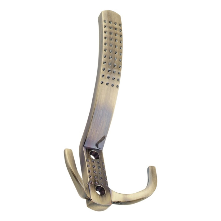 Крючок TOMMY 04.40. перф. 3-х рожковый (Бронза) (40)