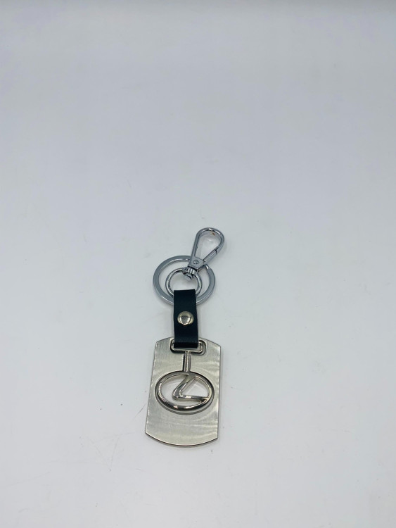 Брелок на ключи "LEXUS" карабин (никель)