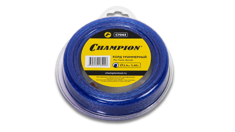 Корд трим.CHAMPION Alu Twist 2.4мм* 40м (витой)