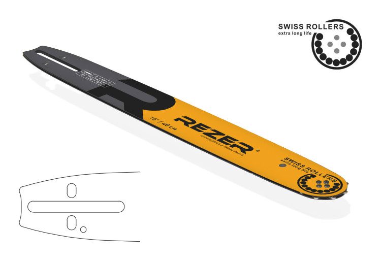 Шина пильная REZER 1,3 3/8-55зв, "16" 403 L 9 K (Stihl MS180,230,250)