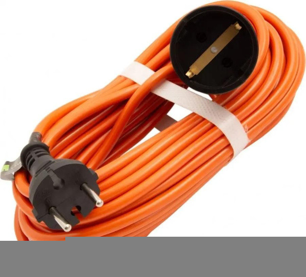 Электроудлинитель 10м, 1200Вт, ПВС 2х0,75, IP 20, , 1 розетки