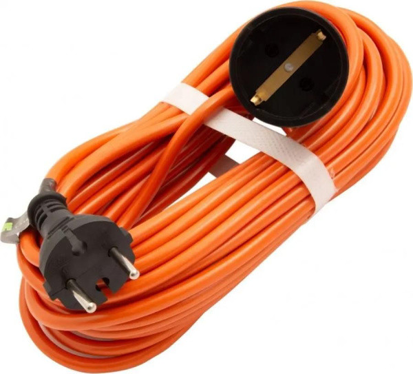 Электроудлинитель 10м, 1200Вт, ПВС 2х0,75, IP 20, , 1 розетки