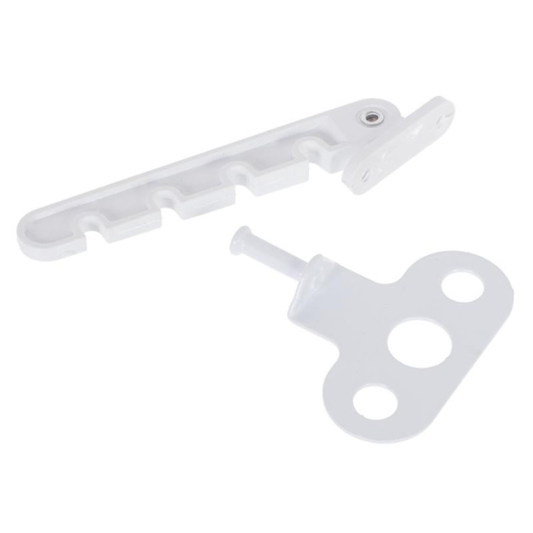 Ограничитель открывания окна 120-5 (гребенка, пластик) белый