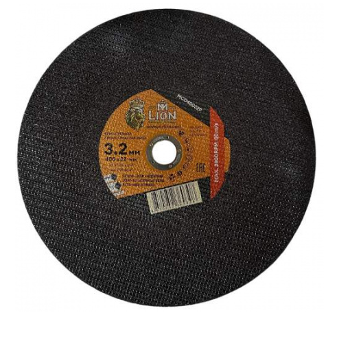 Диск отрезной по металлу T41-400X3.2X32(5/0/25), M-LION