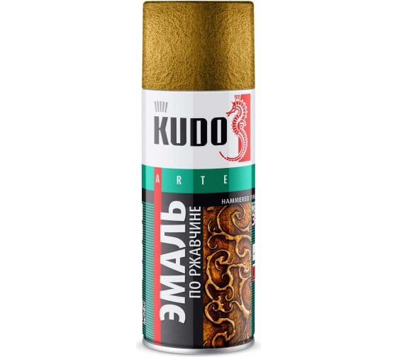 Краска-спрей по ржавчине бронзовая 520 мл. Кudo/12