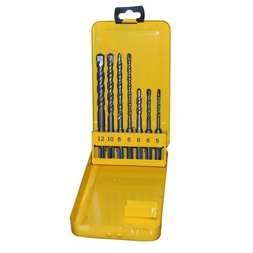 Набор буров SDS-plus 7 шт. (5х50х110; 6х 50х110; 8х 50х110; 6х100х160; 8х100х160; 10х100х160; 12х100х160 мм) Энкор 10997