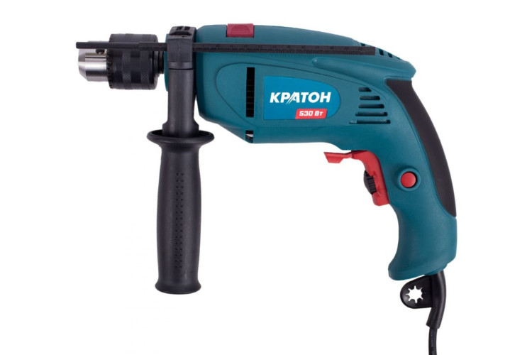Дрель ударная Кратон PD-530K + кейс