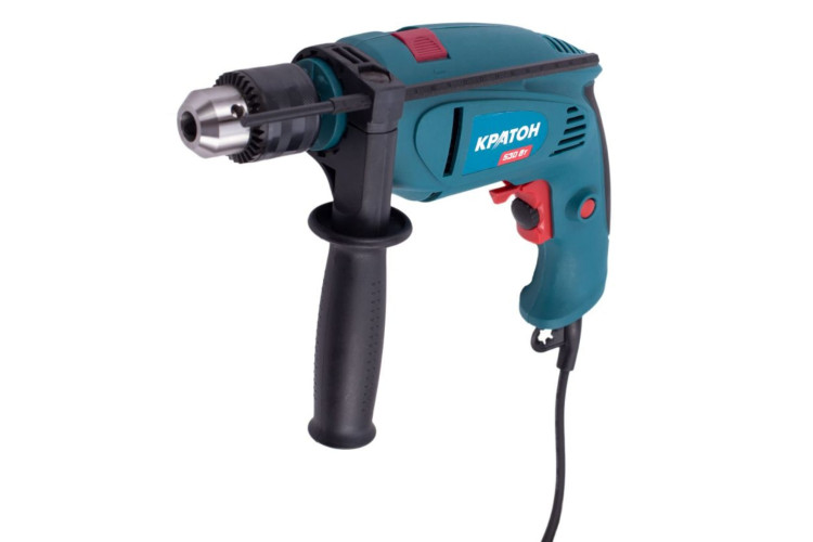 Дрель ударная Кратон PD-530K + кейс