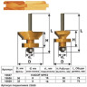 Набор фрез для изг вагонки ф50х30мм хв 8мм 2шт